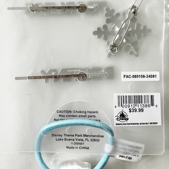 Elsa Kids’ Authentic Disney Frozen II 4 Piece Hair Accessories Halloween Cosplay - Picture 9 of 10